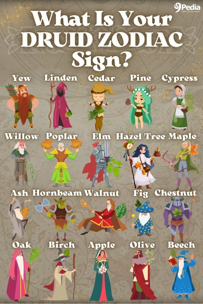 What Sign Are You in The Druid Zodiac? - Druid Zodiac Signs - What Is My Druid Zodiac Sign? - 9Pedia.com