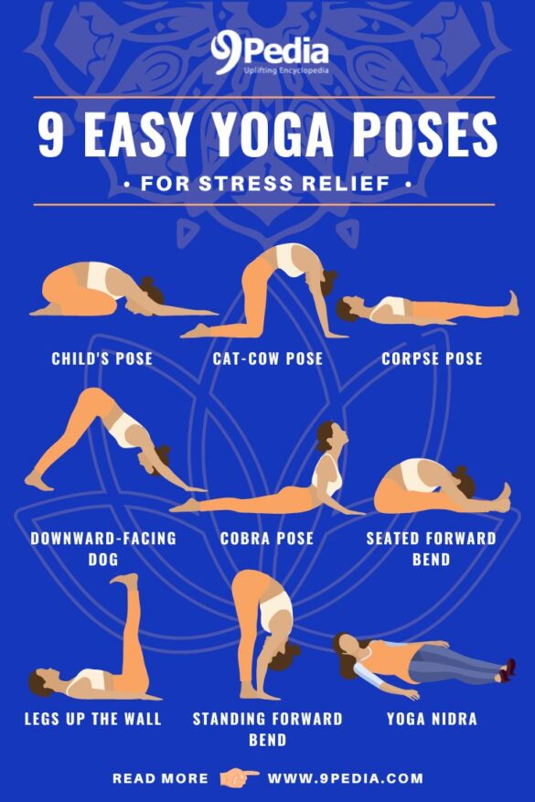 9 Easy Yoga Poses for Stress Relief with Clear Instructions