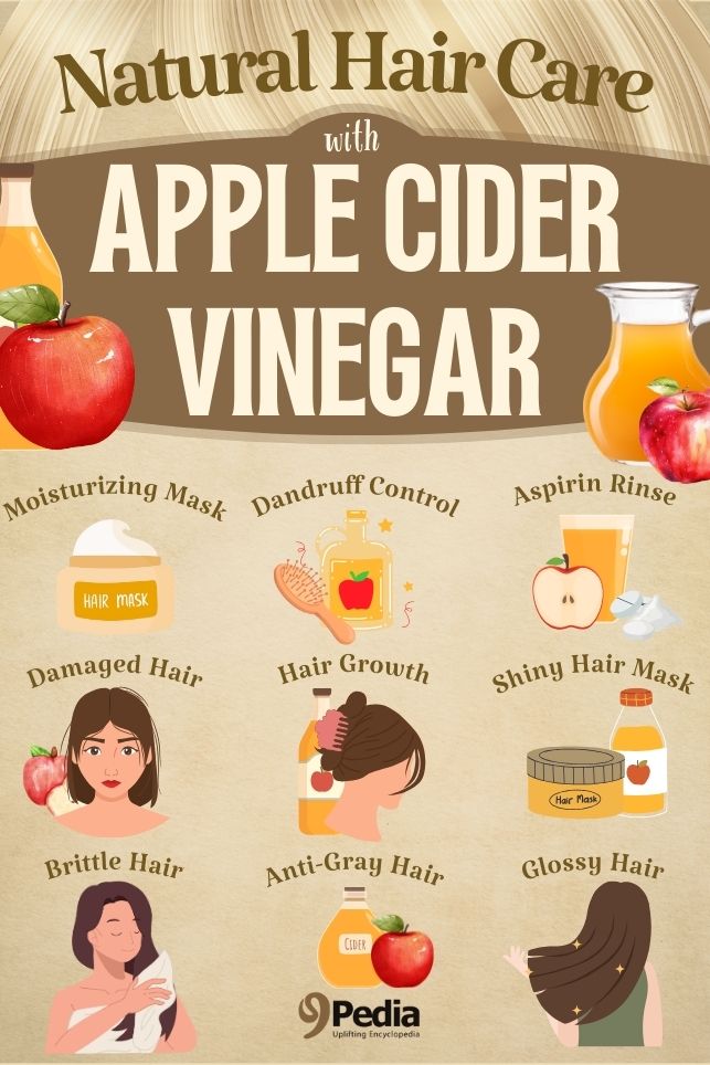 Apple Cider Vinegar for Hair: 9 Natural Recipes That Really Work- Apple Cider Vinegar Hair Care Recipes - 9Pedia.com