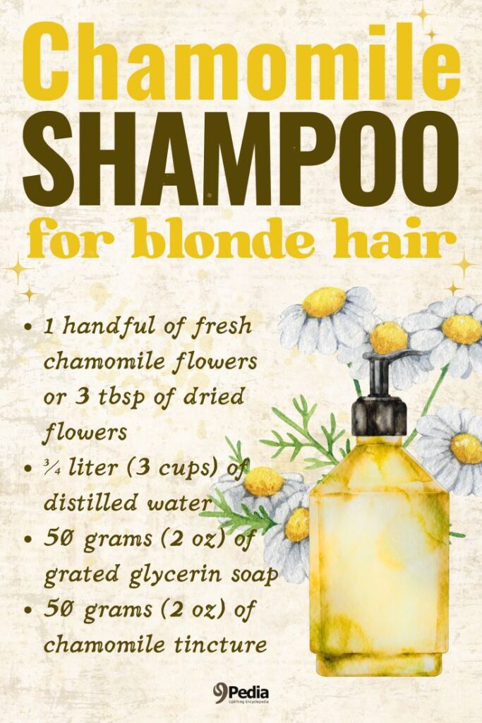 Natural Chamomile Shampoo Recipe for Blonde Hair: Bring Out Your Golden Glow the Herbal Way! - Natural Hair Shampoo- 9Pedia.com